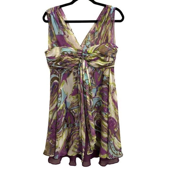 Carmen layered 100% silk dress L but runs small Whimsygoth, Fairy - Picture 1 of 7